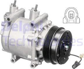 Delphi CS20510 - Compressor, air conditioning www.autospares.lv