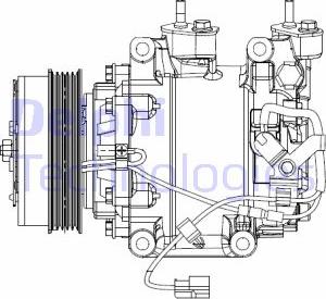 Delphi CS20510 - Compressor, air conditioning www.autospares.lv