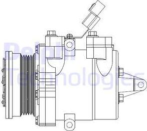 Delphi CS20534 - Kompresors, Gaisa kond. sistēma www.autospares.lv