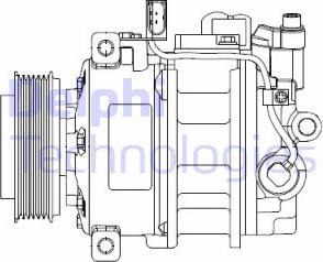 Delphi CS20522 - Kompresors, Gaisa kond. sistēma www.autospares.lv