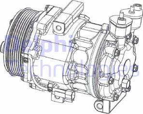 Delphi CS20351 - Kompresors, Gaisa kond. sistēma www.autospares.lv