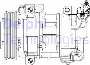 Delphi CS20325 - Kompresors, Gaisa kond. sistēma autospares.lv