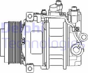 Delphi CS20378 - Kompresors, Gaisa kond. sistēma www.autospares.lv