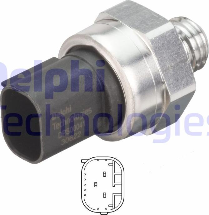 Delphi DPS00041-12B1 - Devējs, Izplūdes gāzu spiediens www.autospares.lv