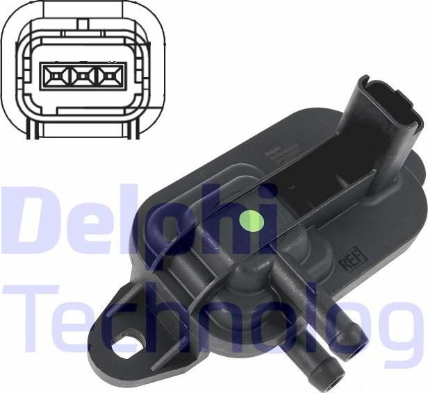 Delphi DPS00025-12B1 - Devējs, Izplūdes gāzu spiediens www.autospares.lv