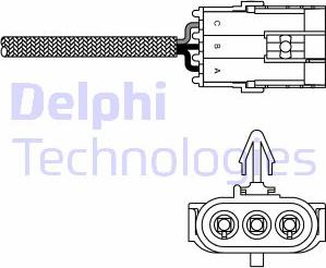 Delphi ES10995-12B1 - Lambda zonde autospares.lv