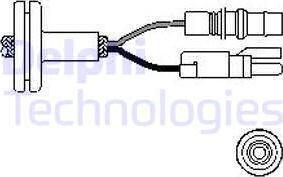 Delphi ES10258-12B1 - Lambda zonde www.autospares.lv