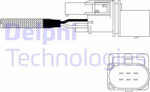 Delphi ES11022-12B1 - Лямбда-зонд, датчик кислорода www.autospares.lv