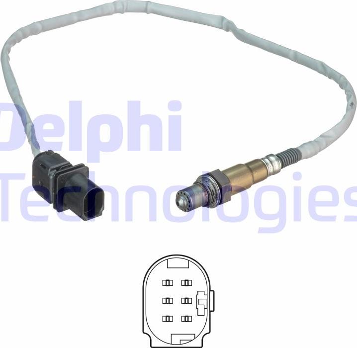 Delphi ES20541-12B1 - Лямбда-зонд, датчик кислорода www.autospares.lv