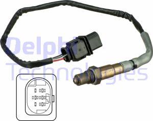 Delphi ES20550-12B1 - Лямбда-зонд, датчик кислорода www.autospares.lv