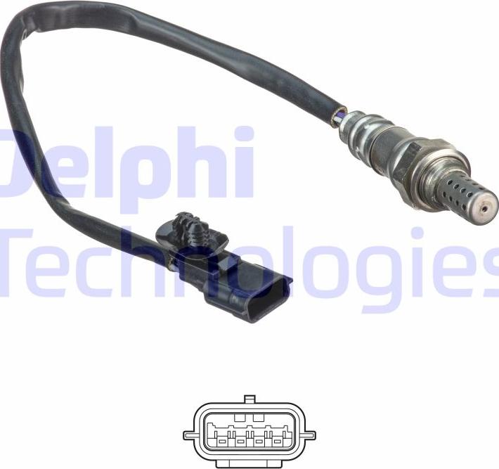 Delphi ES20522-12B1 - Лямбда-зонд, датчик кислорода www.autospares.lv