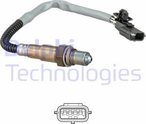 Delphi ES20680-12B1 - Лямбда-зонд, датчик кислорода www.autospares.lv