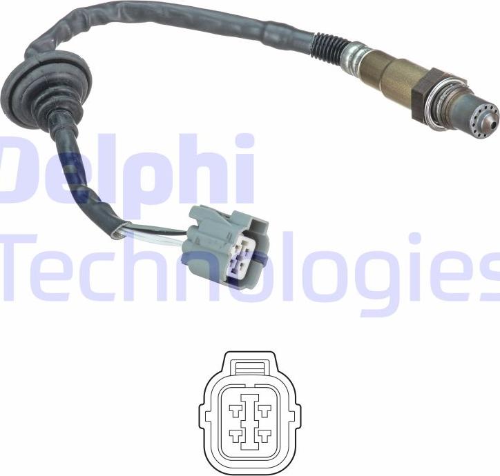 Delphi ES20637-12B1 - Лямбда-зонд, датчик кислорода www.autospares.lv