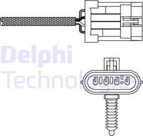 Delphi ES20135-12B1 - Лямбда-зонд, датчик кислорода www.autospares.lv