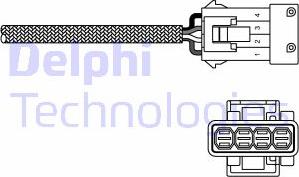 Delphi ES20255-12B1 - Лямбда-зонд, датчик кислорода www.autospares.lv