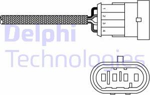 Delphi ES20231-12B1 - Лямбда-зонд, датчик кислорода www.autospares.lv