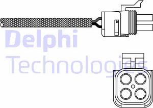 Delphi ES20273-12B1 - Лямбда-зонд, датчик кислорода www.autospares.lv