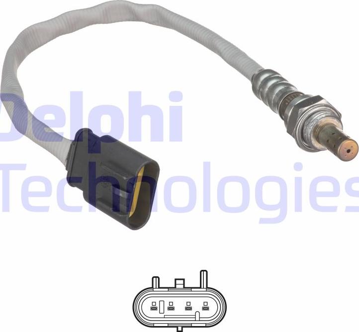 Delphi ES21058-12B1 - Лямбда-зонд, датчик кислорода www.autospares.lv