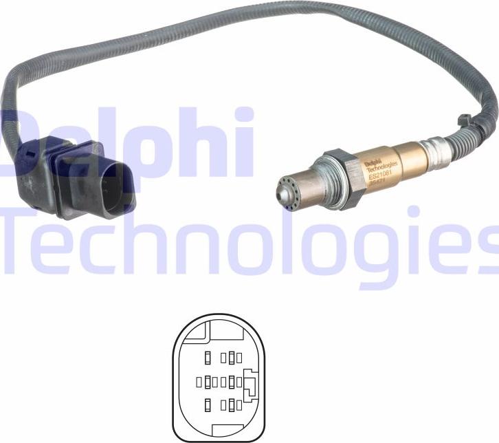 Delphi ES21081-12B1 - Lambda zonde autospares.lv