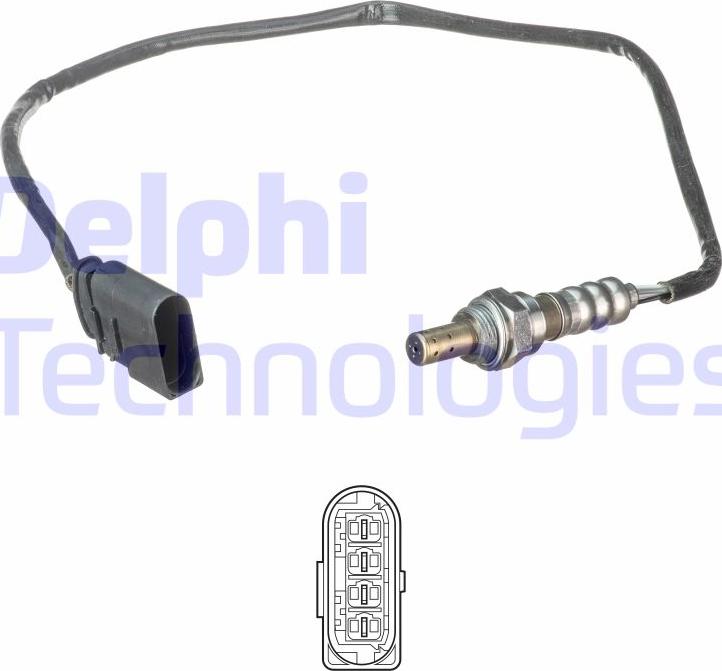 Delphi ES21141-12B1 - Лямбда-зонд, датчик кислорода www.autospares.lv