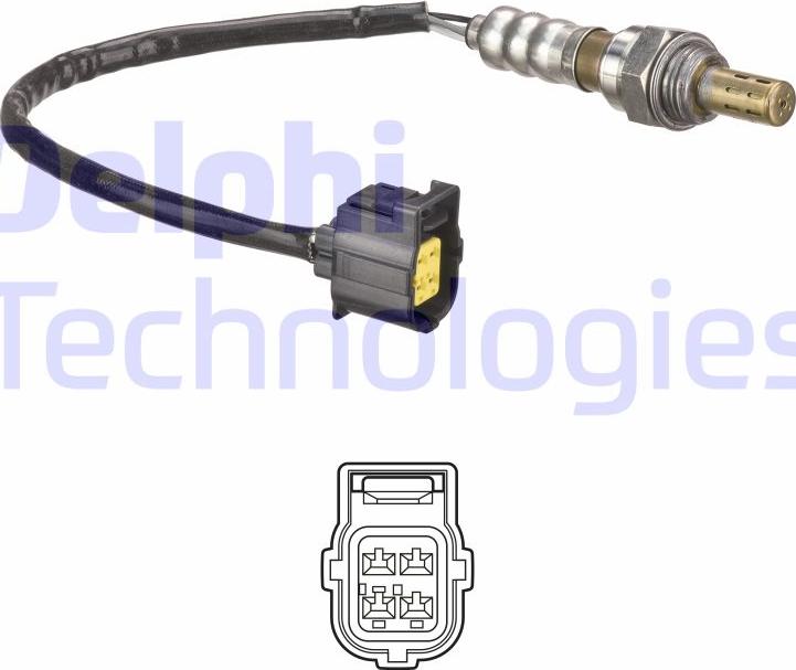 Delphi ES21142-12B1 - Лямбда-зонд, датчик кислорода www.autospares.lv