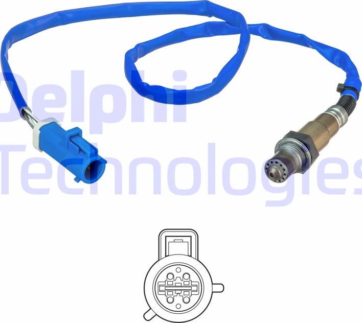 Delphi ES21152-12B1 - Лямбда-зонд, датчик кислорода www.autospares.lv