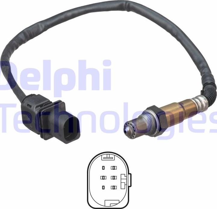 Delphi ES21168-12B1 - Лямбда-зонд, датчик кислорода www.autospares.lv