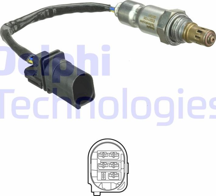 Delphi ES21106-12B1 - Lambda zonde www.autospares.lv