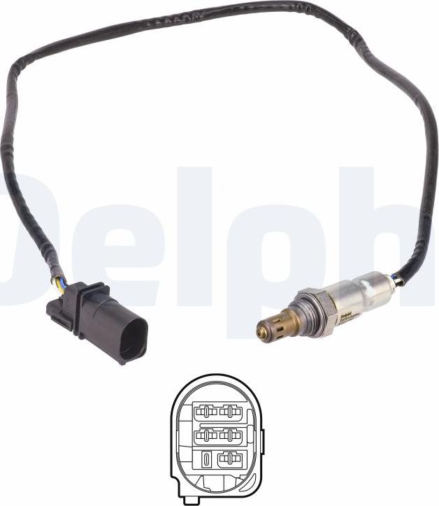 Delphi ES21182-12B1 - Lambda zonde www.autospares.lv