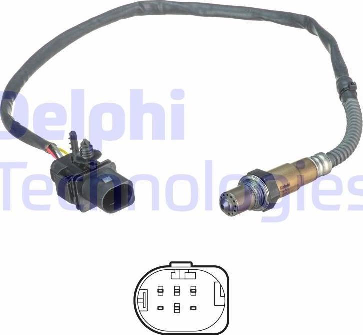 Delphi ES21136-12B1 - Лямбда-зонд, датчик кислорода www.autospares.lv