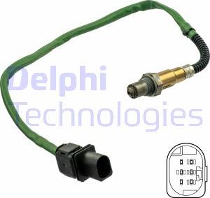 Delphi ES21131-12B1 - Лямбда-зонд, датчик кислорода www.autospares.lv