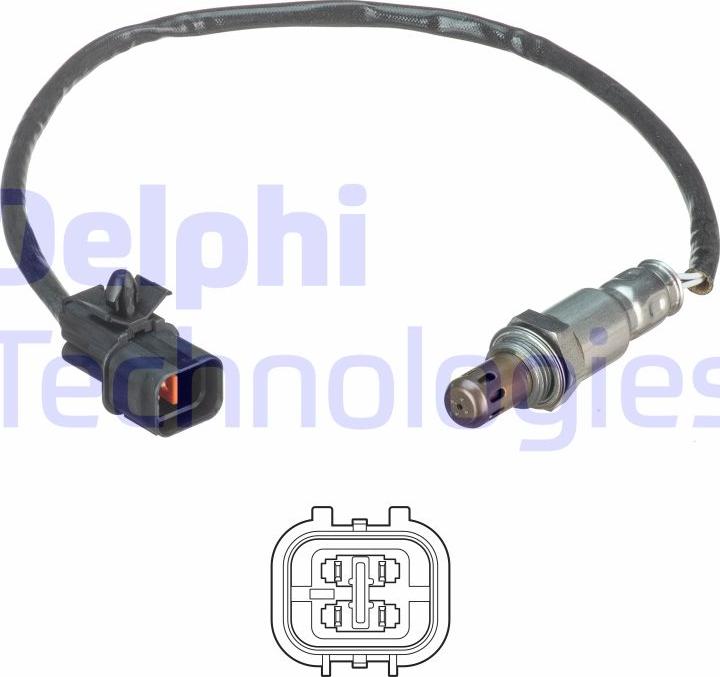 Delphi ES21137-12B1 - Лямбда-зонд, датчик кислорода www.autospares.lv