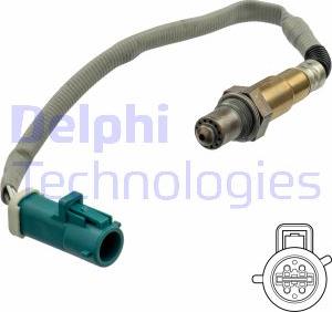 Delphi ES21121-12B1 - Лямбда-зонд, датчик кислорода www.autospares.lv