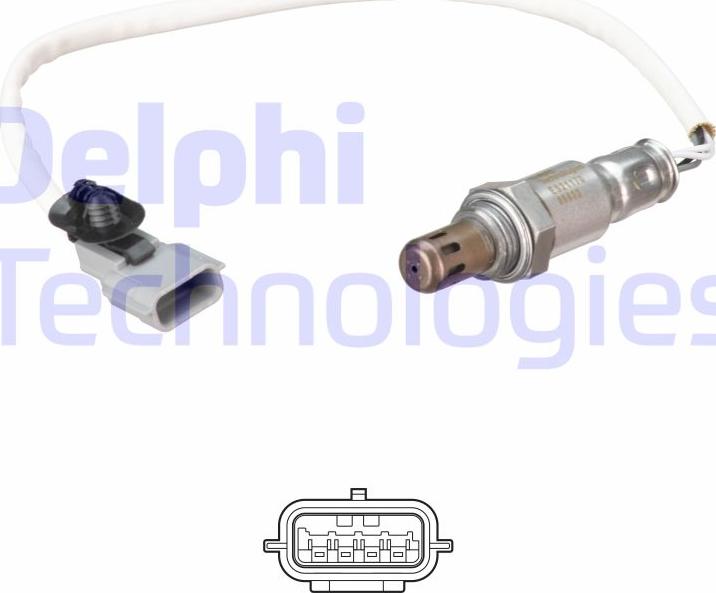 Delphi ES21170-12B1 - Лямбда-зонд, датчик кислорода www.autospares.lv