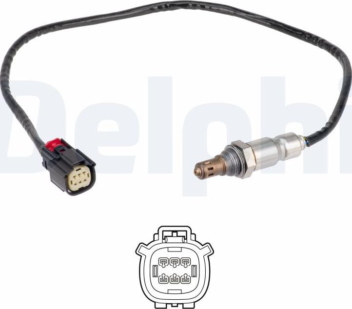 Delphi ES21398-12B1 - Лямбда-зонд, датчик кислорода www.autospares.lv