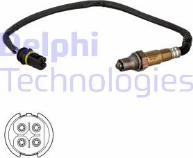 Delphi ES21344-12B1 - Лямбда-зонд, датчик кислорода www.autospares.lv