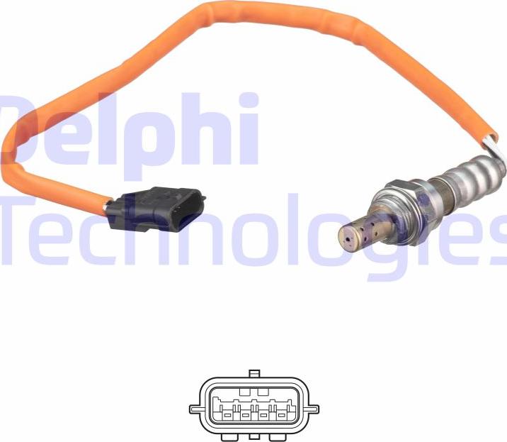 Delphi ES21312-12B1 - Лямбда-зонд, датчик кислорода www.autospares.lv