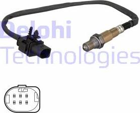 Delphi ES21327-12B1 - Лямбда-зонд, датчик кислорода www.autospares.lv