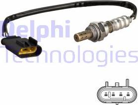 Delphi ES21240-12B1 - Лямбда-зонд, датчик кислорода www.autospares.lv