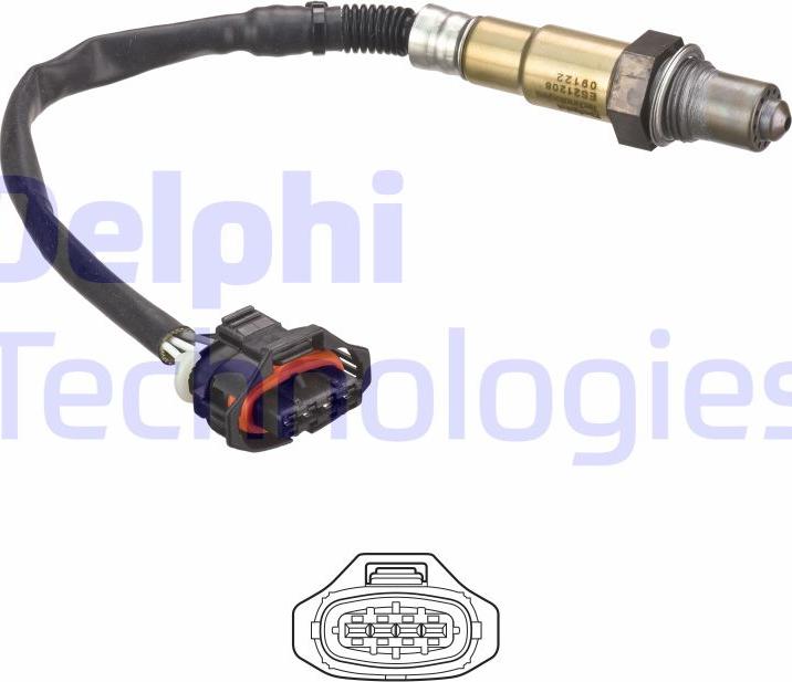 Delphi ES21208-12B1 - Lambda zonde autospares.lv