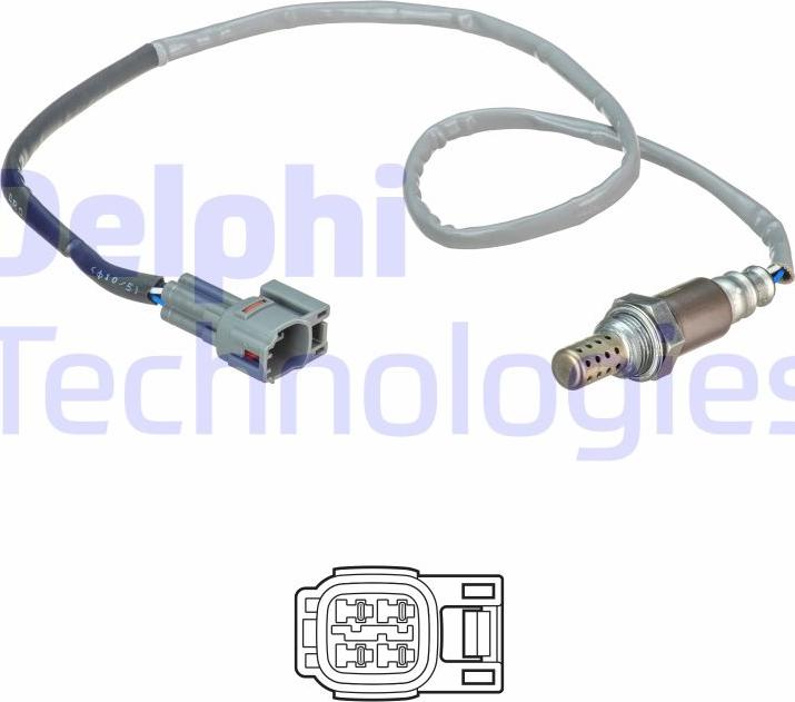 Delphi ES21233-12B1 - Лямбда-зонд, датчик кислорода www.autospares.lv