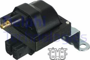 Delphi GN10481-12B1 - Aizdedzes spole www.autospares.lv