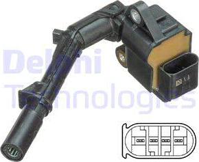 Delphi GN10690-12B1 - Aizdedzes spole autospares.lv