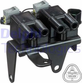 Delphi GN10829-12B1 - Aizdedzes spole www.autospares.lv