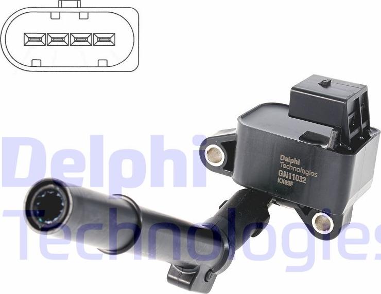 Delphi GN11032-18B1 - Aizdedzes spole autospares.lv