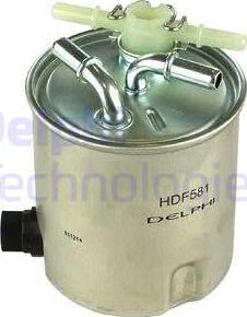 Delphi HDF581 - Degvielas filtrs www.autospares.lv