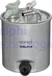 Delphi HDF583 - Degvielas filtrs www.autospares.lv