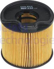 Delphi HDF536 - Degvielas filtrs www.autospares.lv