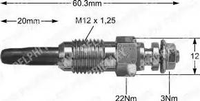 Delphi HDS343 - Kvēlsvece autospares.lv