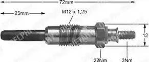 Delphi HDS371 - Glow Plug www.autospares.lv